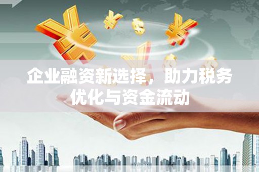 当涂企业融资新选择，助力税务优化与资金流动