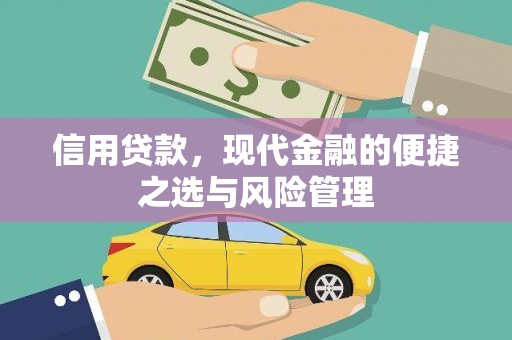 当涂信用贷款，现代金融的便捷之选与风险管理