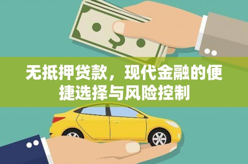 当涂无抵押贷款，现代金融的便捷选择与风险控制