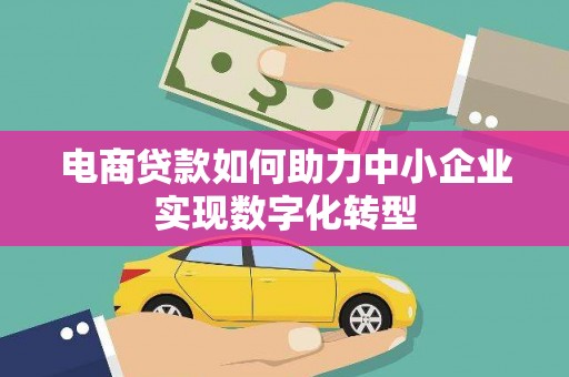 当涂电商贷款如何助力中小企业实现数字化转型