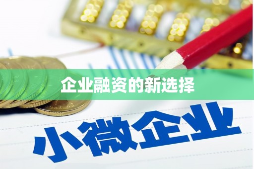 当涂企业融资的新选择