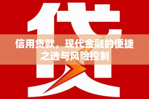 当涂信用贷款，现代金融的便捷之选与风险控制