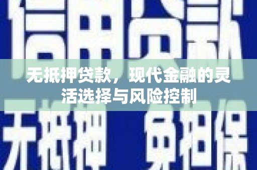 当涂无抵押贷款，现代金融的灵活选择与风险控制