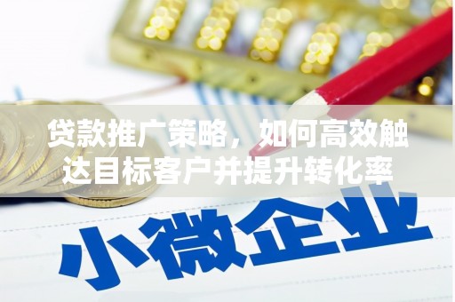 当涂贷款推广策略，如何高效触达目标客户并提升转化率