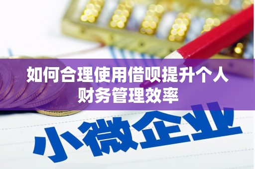 当涂如何合理使用借呗提升个人财务管理效率