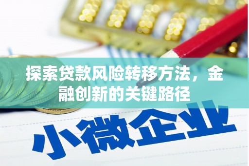 当涂探索贷款风险转移方法，金融创新的关键路径