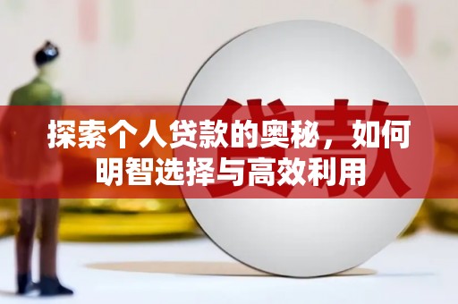 当涂探索个人贷款的奥秘，如何明智选择与高效利用