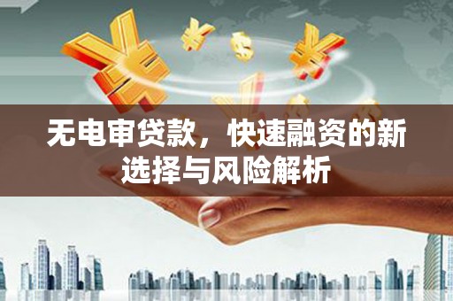 当涂无电审贷款，快速融资的新选择与风险解析