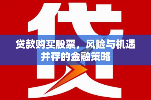 当涂贷款购买股票，风险与机遇并存的金融策略