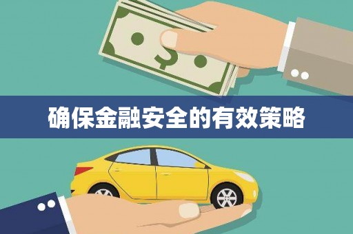 当涂确保金融安全的有效策略