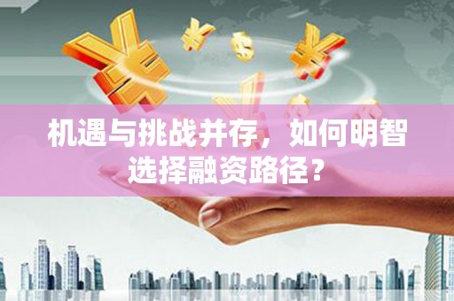 当涂机遇与挑战并存，如何明智选择融资路径？